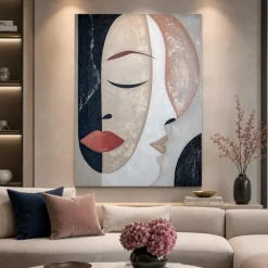 Quadri Moderni-Selezionato da Mazzolaluce Quadro moderno sussurri interiori 100x150 cm dipinto materico a rilievo