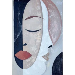 Quadri Moderni-Selezionato da Mazzolaluce Quadro moderno sussurri interiori 80x120 dipinto materico a rilievo