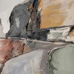 Quadri Moderni-Selezionato da Mazzolaluce Quadro orizzonte astratto 80x120 cm dipinto moderno materico a rilievo