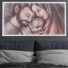 Capezzali-Bongelli Preziosi Quadro per camera da letto moderna 110x60 sacra famiglia