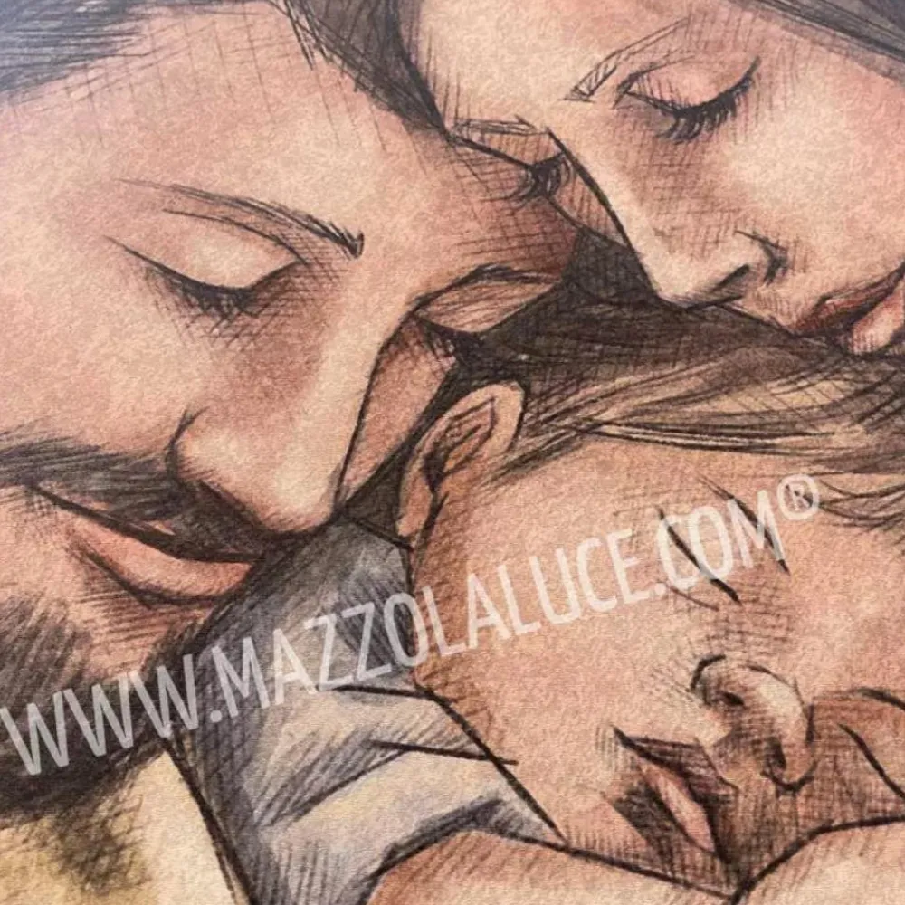 Capezzali-Bongelli Preziosi Quadro per camera da letto moderna 110x60 sacra famiglia