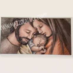Capezzali-Bongelli Preziosi Quadro per camera da letto moderna 110x60 sacra famiglia