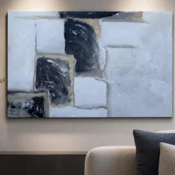 Quadri Moderni-Selezionato da Mazzolaluce Quadro per salone 100x150 cm dipinto materico architettura astratta