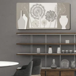 Quadri Moderni-Selezionato da Mazzolaluce Quadro per soggiorno moderno in legno floreale 120x60