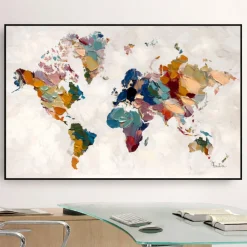 Quadri Moderni-Selezionato da Mazzolaluce Quadro plafinfero moderno multicolor 120x80 dipinto a mano con cornice