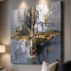 Quadri Moderni-Selezionato da Mazzolaluce Quadro tracce di luce 120x120 cm astratto moderno dipinto a rilievo
