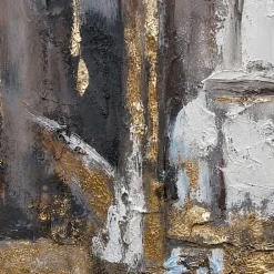 Quadri Moderni-Selezionato da Mazzolaluce Quadro tracce di luce 120x120 cm astratto moderno dipinto a rilievo