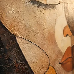 Quadri Moderni-Selezionato da Mazzolaluce Quadro verticale materico geometrie dell’anima dipinto a rilievo 80x120 cm