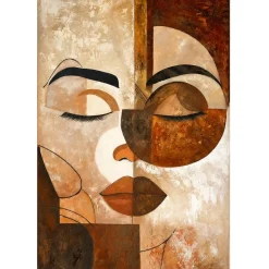 Quadri Moderni-Selezionato da Mazzolaluce Quadro verticale materico geometrie dell’anima 100x150 per salotto