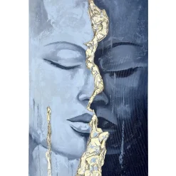 Quadri Moderni-Selezionato da Mazzolaluce Quadro verticale materico sguardo interiore 80x120 cm per soggiorno