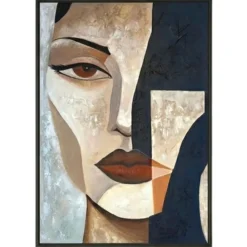 Quadri Moderni-Selezionato da Mazzolaluce Quadro verticale moderno fascino silenzioso 80x120 dipinto materico a rilievo