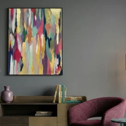 Quadri Moderni-Selezionato da Mazzolaluce Quadro verticale 80x120 cascata cromatica astratto moderno