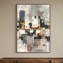 Quadri Moderni-Selezionato da Mazzolaluce Quadro verticale 50x70 citta astratta moderna decorata