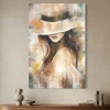 Quadri Moderni-Selezionato da Mazzolaluce Quadro verticale 60x90 la donna del mistero tela decorata