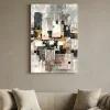 Quadri Moderni-Selezionato da Mazzolaluce Quadro verticale 60x90 moderno citta astratta decorato