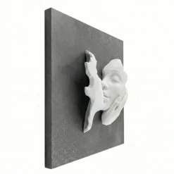 Quadri Moderni-Bongelli Preziosi Quadro volti 3d moderno scultura marmorino 50x50cm