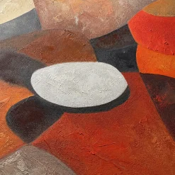 Quadri Moderni-Selezionato da Mazzolaluce Quadro 120x120 cm danza di forme astratto moderno dipinto a rilievo quadrato