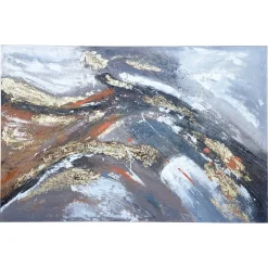Quadri Moderni-Selezionato da Mazzolaluce Quadro 100x150 cm impulso astratto moderno dipinto a rilievo materico