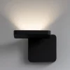 Applique Da Parete-Stilnovo Quad applique nero moderna led 19w 3000k per corridoio