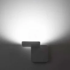 Applique Da Parete-Stilnovo Quad applique nero moderna led 19w 3000k per corridoio