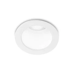 Faretti Da Incasso-Ideal Lux Quark faretto da incasso led a soffitto 8w 3000k 220v bianco rotondo