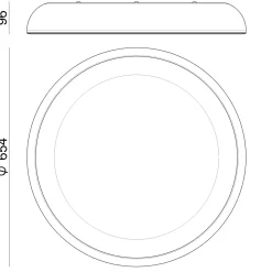 Plafoniere Moderne-Stilnovo Reflexio plafoniera da cucina led 42w 3000k reflexio