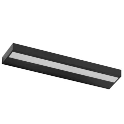 Applique Da Parete-Linea Light Regolo applique nera led 3000k biemissione