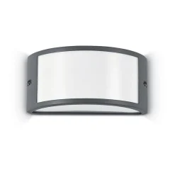 Applique Da Esterno-Ideal Lux Rex-1 ap1 applique da esterno curvo ip44 antracite