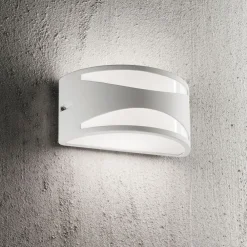 Applique Da Esterno-Ideal Lux Rex-3 ap1 applique da esterno ip44 bianco