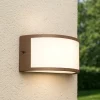 Applique Da Esterno-Ideal Lux Rex-1 ap1 applique da esterno ip44 marrone curvo