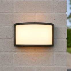 Applique Da Esterno-Ideal Lux Rex-1 ap1 applique da esterno nera ip44 e27
