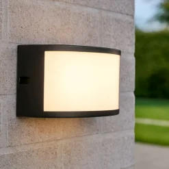 Applique Da Esterno-Ideal Lux Rex-1 ap1 applique da esterno nera ip44 e27