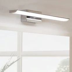 Applique Da Bagno-Eglo Rglo tabiano applique bagni luce da specchio 7w 4000k cromo