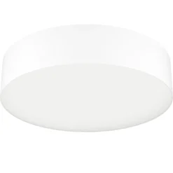 Plafoniere Moderne-Eglo Romao z plafoniera bianca moderna tonda led rgb 2700k a 6500k