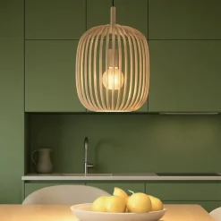 Lampade A Sospensione-Eglo Romazzina lampada a sospensione per cucina minimal colore sabbia