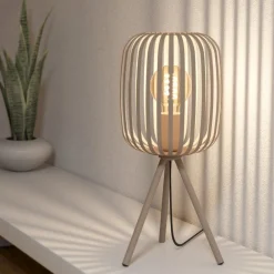Lampade Da Tavolo-Eglo Romazzina lampada da tavolo con paralume traforato