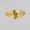 Accessori-Gea Luce Rosone rotondo metallo oro ottone da incasso per sospensione