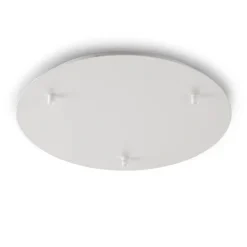 Accessori-Gea Luce Rosone tondo bianco 3 fori diametro 30cm