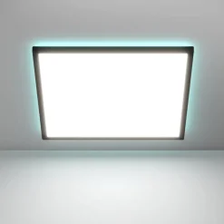 Plafoniere Bagno-Eglo Rovito z plafoniera da bagno ip44 nera minimal led rgb 2700k a 6500k