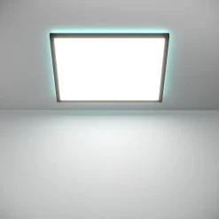 Plafoniere Bagno-Eglo Rovito z plafoniera da bagno ip44 nera minimal led rgb 2700k a 6500k