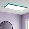 Plafoniere Bagno-Eglo Rovito z plafoniera da bagno controllo remoto led rgb 2700k a 6500k ip44