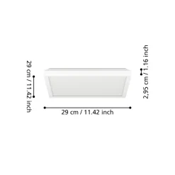 Plafoniere Bagno-Eglo Rovito z plafoniera da bagno bianca ip44 led rgb 2700k a 6500k