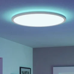 Plafoniere Bagno-Eglo Rovito z plafoniera da bagno circolare led rgb 2700k a 6500k ip44