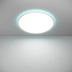 Plafoniere Bagno-Eglo Rovito z plafoniera da bagno circolare led rgb 2700k a 6500k ip44