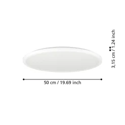 Plafoniere Bagno-Eglo Rovito z plafoniera da bagno circolare led rgb 2700k a 6500k ip44