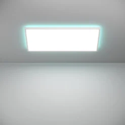 Plafoniere Bagno-Eglo Rovito z plafoniera da bagno rettangolare led rgb 2700k a 6500k ip44