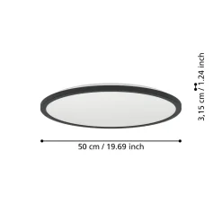 Plafoniere Bagno-Eglo Rovito z plafoniera da bagno design moderno led rgb 2700k a 6500k