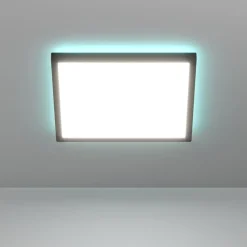 Plafoniere Bagno-Eglo Rovito z plafoniera nera per bagno ip44 led rgb 2700k a 6500k