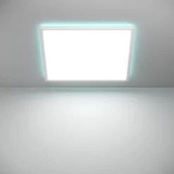 Plafoniere Bagno-Eglo Rovito z plafoniera quadrata da bagno led rgb 2700k a 6500k ip44