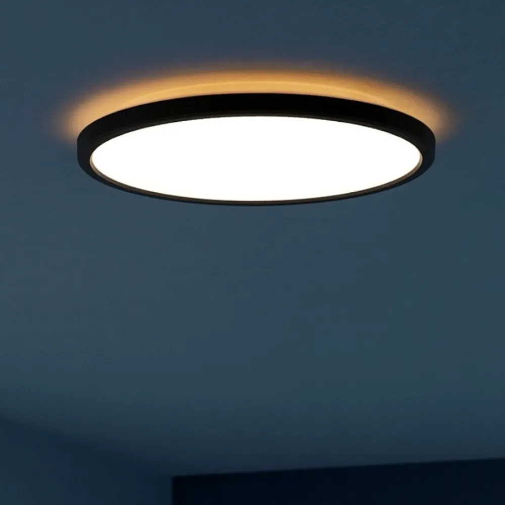 Plafoniere Bagno-Eglo Rovito z plafoniera tonda da bagno moderno led rgb 2700k a 6500k ip44